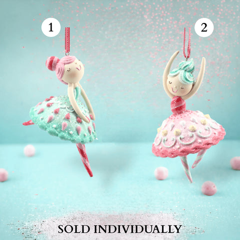 4" Candy Ballerina Ornament (2 Styles - Sold Individually)