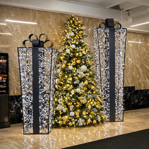 Medium Struct Present, LED Lit (Gunmetal/Cold White), 5'9"