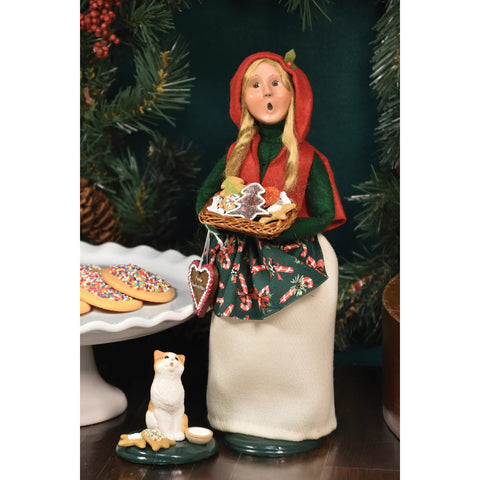 Woman Selling Cookies Caroler Figurine, 13"