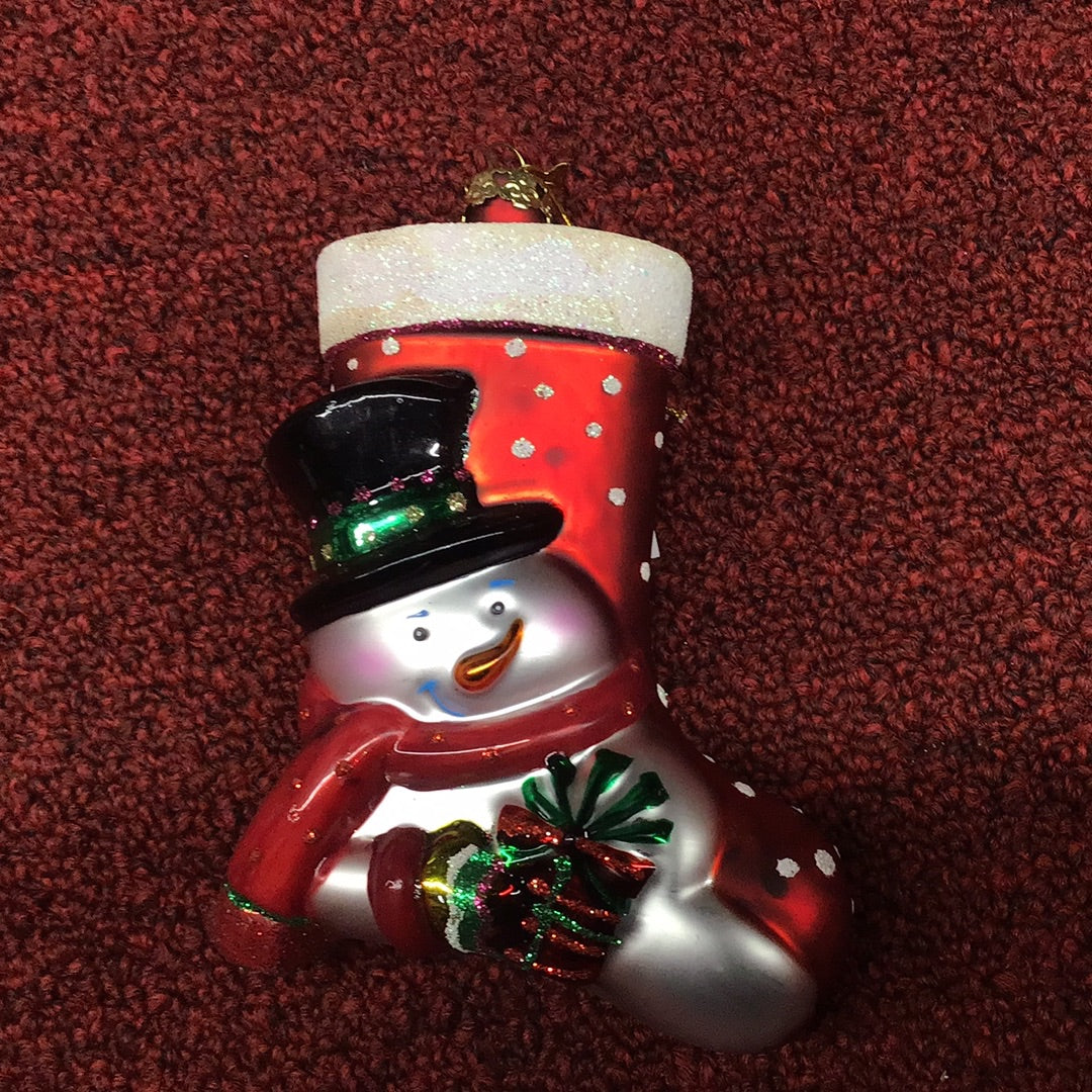 Polka Dot Stocking Ornament