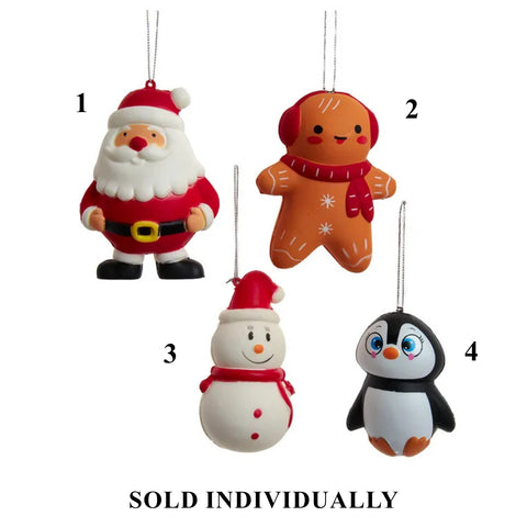 Squishable Christmas Ornaments, 4" (4 styles - sold individually)