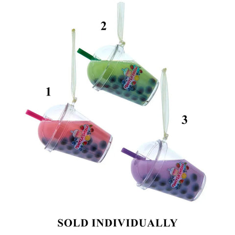 Bubble Teacup Ornaments, 3.7" (2 styles - sold individually)