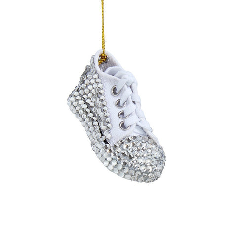 Bedazzled™ Silver Sneaker Ornament, 3" (2 styles - sold individually)