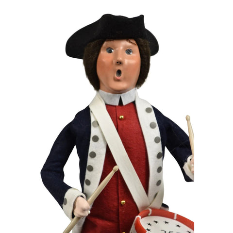 Revolutionary Drummer 1776 Caroler Figurine, 13"