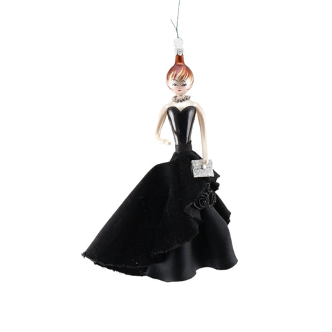 Lady W/ Black Evening Gown Ornament