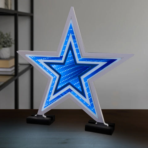 Dallas Cowboys LED Infinity Logo Light, Acrylic, w/UL Plug, 14.5"