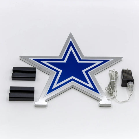 Dallas Cowboys LED Infinity Logo Light, Acrylic, w/UL Plug, 14.5"