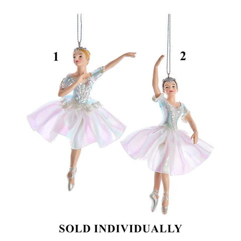 Opalescent Ballerina Ornaments, 6.5" (2 Styles – Sold individually)