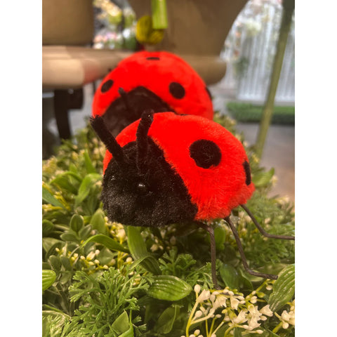 Ladybug Figurine, 6" (Red Black)