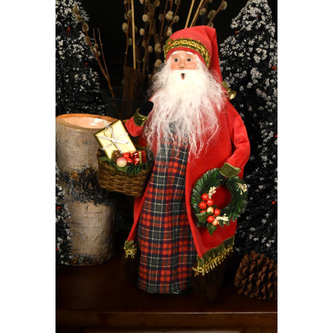English Countryside Santa Caroler Figurine, 13"
