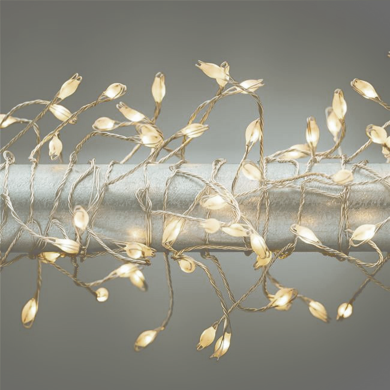 Warm White Micro LED Light Set, Silver Wire, 20' (120 bulbs, 2