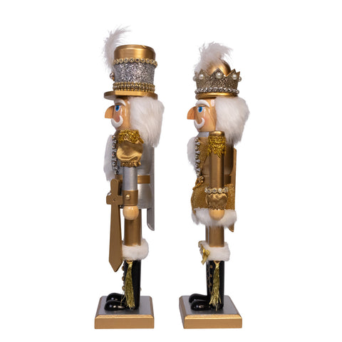 Gold Nutcracker Figurine, 15" (2 styles - sold individually)