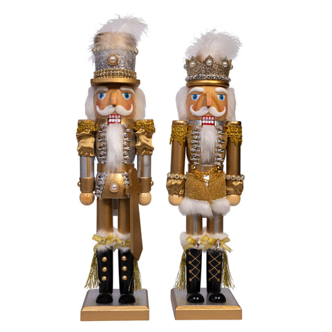 Gold Nutcracker Figurine, 15" (2 styles - sold individually)