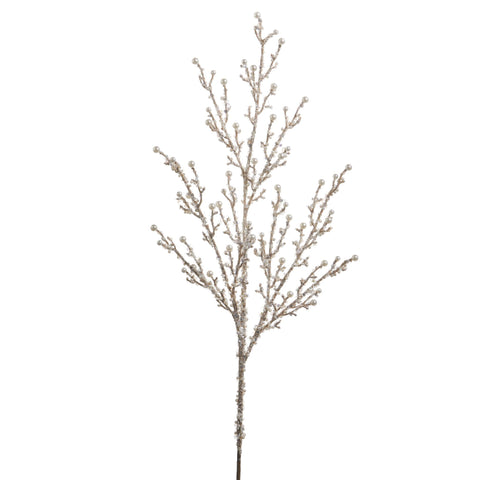 Champagne Glitter Pearl Spray, 33"