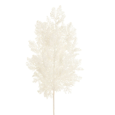 Iced White Cedar Spray, 28.5"