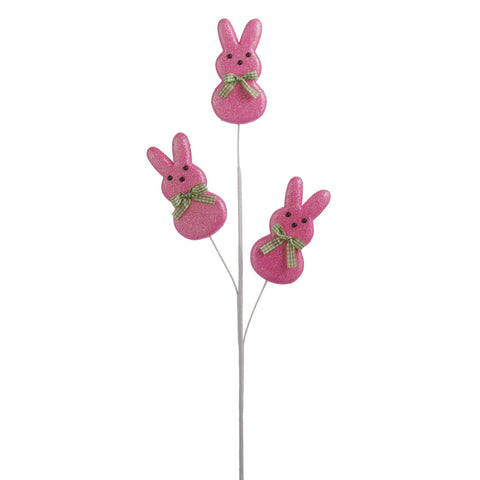 Pink Easter Bunny Spray, 24"