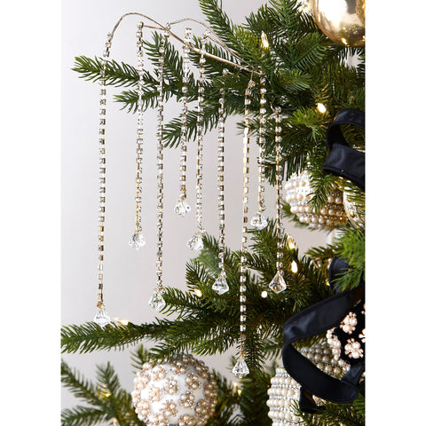 Gold Rhinestone and Jewel Spray, 37"