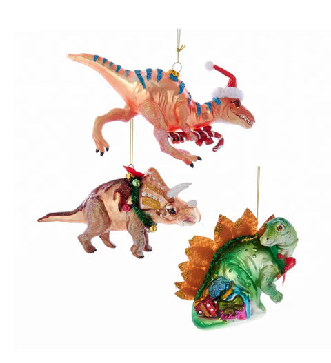 3.75" Noble Gems Dinosaur Ornaments