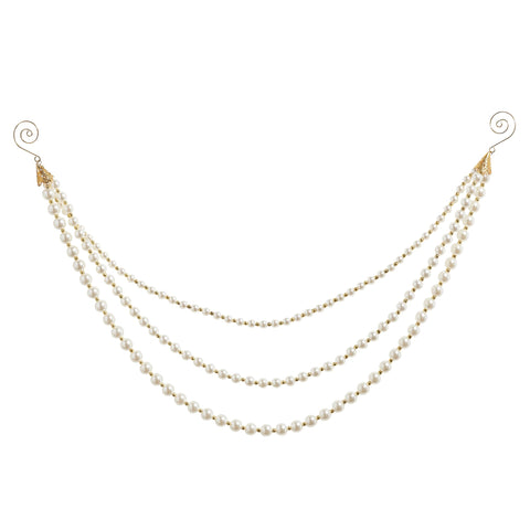 Layered Pearl Garland, 20" (Gold)