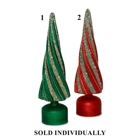 Glass Revolving Tree w/LED Lights, 16" (2 styles - sold individually)