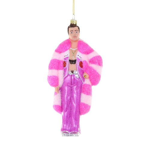 Glass Harry Styles Ornament, 6.5"
