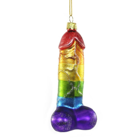 Rainbow Penis Ornament