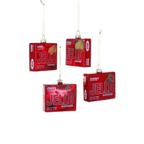 Glass Jello Gelatin Dessert Ornament, 3"