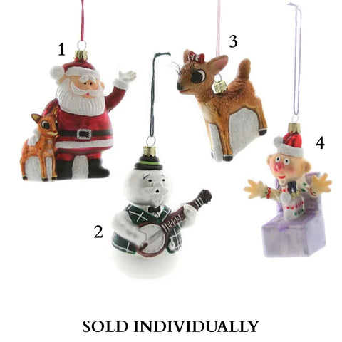 Retro Rudolph Character Ornament (4 styles - sold individually)