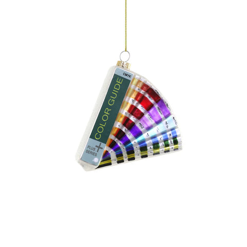 Glass Designer's Color Guide Ornament, 4.5"