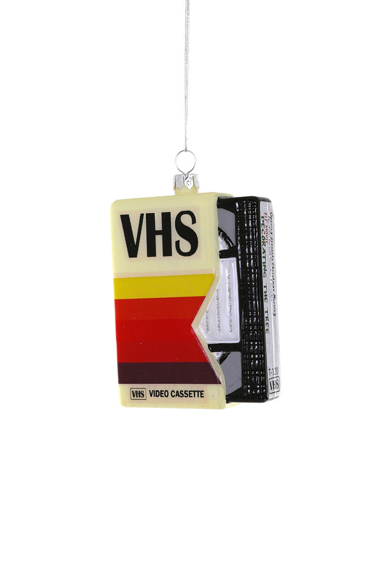 Cody Foster Glass Vintage VHS-Tape Ornament