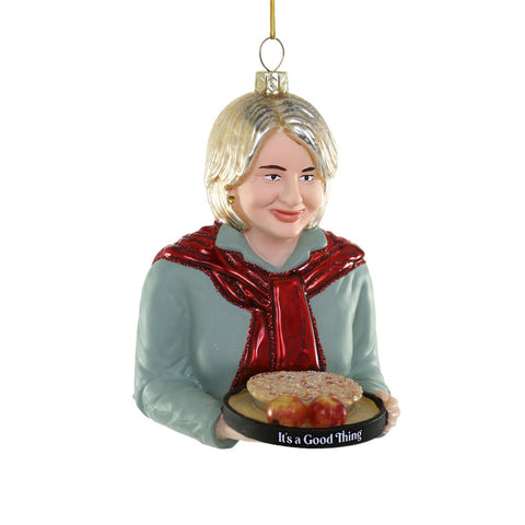 Glass Martha Stewart "It's a Good Thing" Ornament, 4.5"