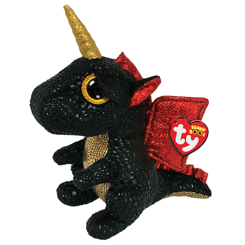 Ty Beanie Boos GRINDAL - Black Dragon (Medium, 13")