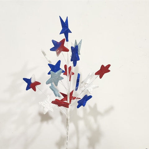 "4th of July" Star Pick, 23.5" (Red/Blue/White)