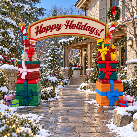 Giant Fiberglass Gifts Archway, 142"
