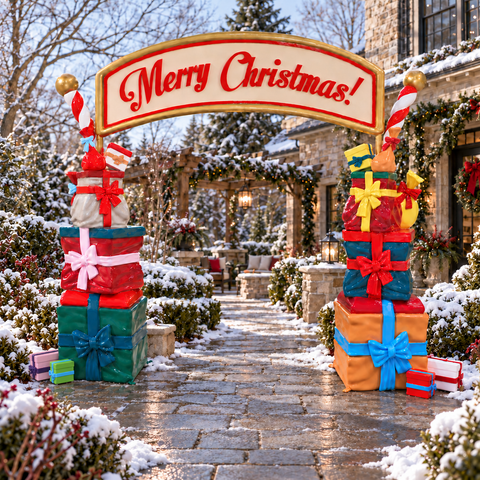 Giant Fiberglass Gifts Archway, 142"