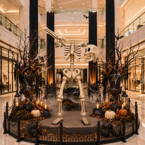 Giant Headless Skeleton Halloween Figure, 150"