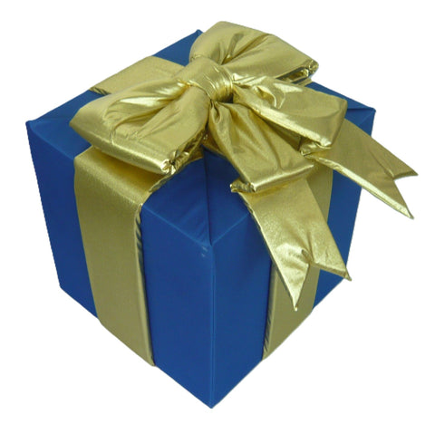 Gift Box with Gold Bow, various sizes and colors