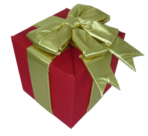 Gift Box with Gold Bow, various sizes and colors