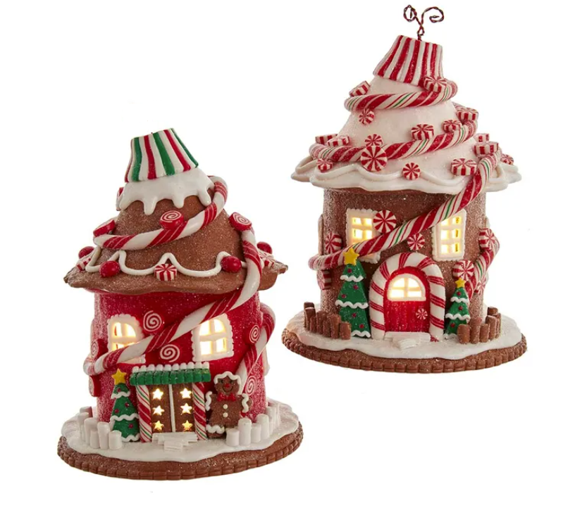 7.5" Round Candy Gingerbread House
