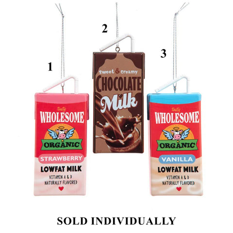 Milk Container Ornaments, 4.75" (3 styles - sold individually)