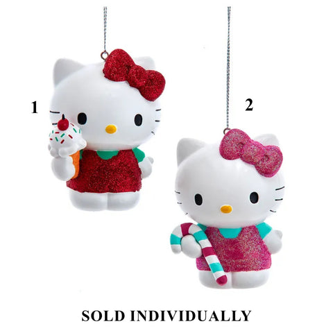 Hello Kitty™ Pink & Red Ornaments (2 styles - sold individually)