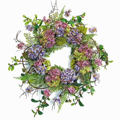 Hydrangea Wreath 22"D