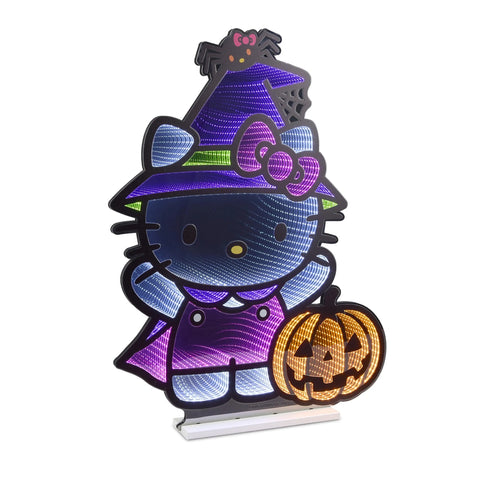 Hello Kitty Witch & Pumpkin Infinity Light, Acrylic w/UL Plug, 36"