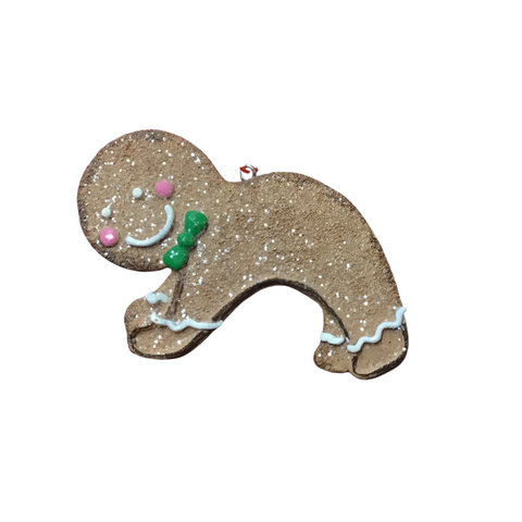 Laying Gingerbread Ornament