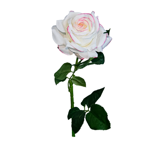 Rose Spray, White, 24.5"