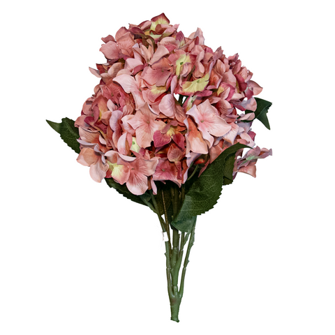 Hydrangea Spray, Pink, 22.4"