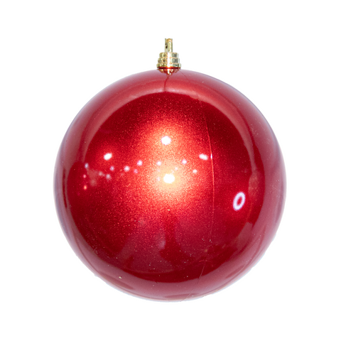 Shatterproof Candy Apple Red Ornament, 4" (100MM)
