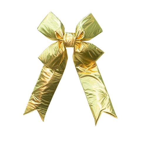 48" Blooming / Multi Loop Bow - Nylon /Gold Lame Trim