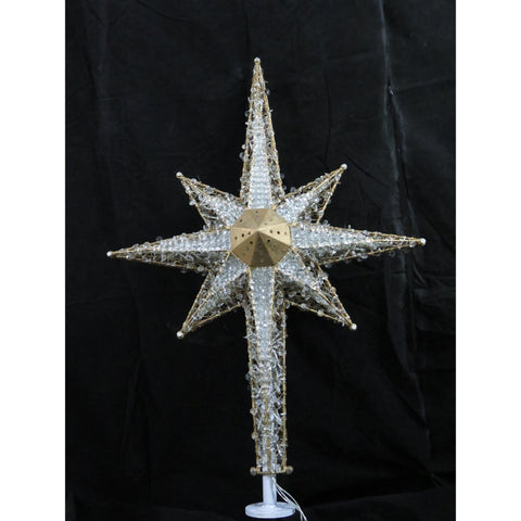 L8 Points Star Topper, LED Lit (Warm White/Cool White), 36"