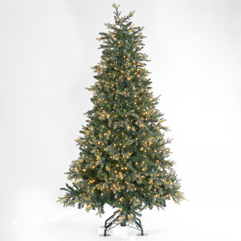 Hinged Artificial Christmas Tree, LED Lit, Warm White (3ft to 9ft)